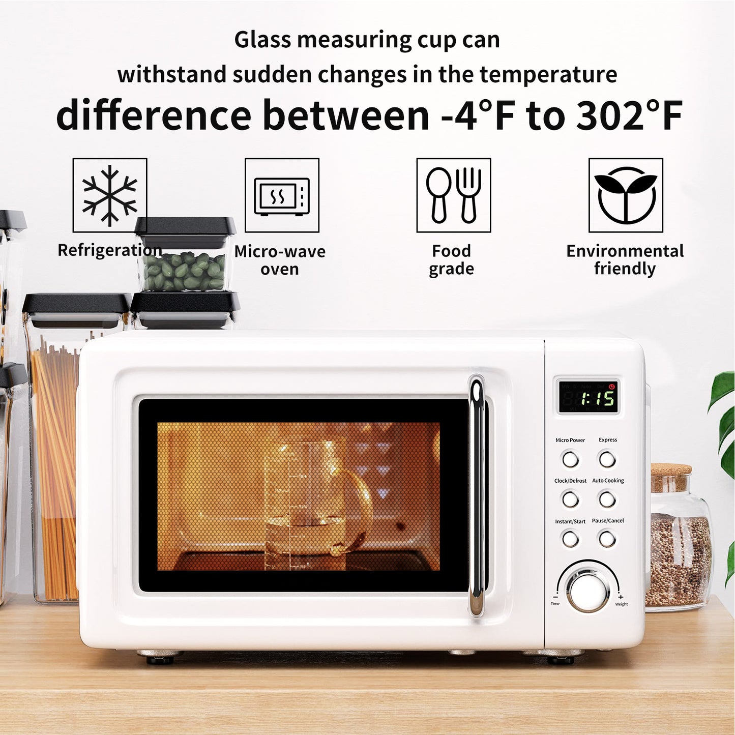 77L Glass Measuring Cup, Clear Liquid Measuring Cup with V-Shaped Spout and Three Scales, High Borosilicate Glass Beaker with Handle for Kitchen or Restaurant, 300 ML (0.3 Liter, 1 1/4 Cup)